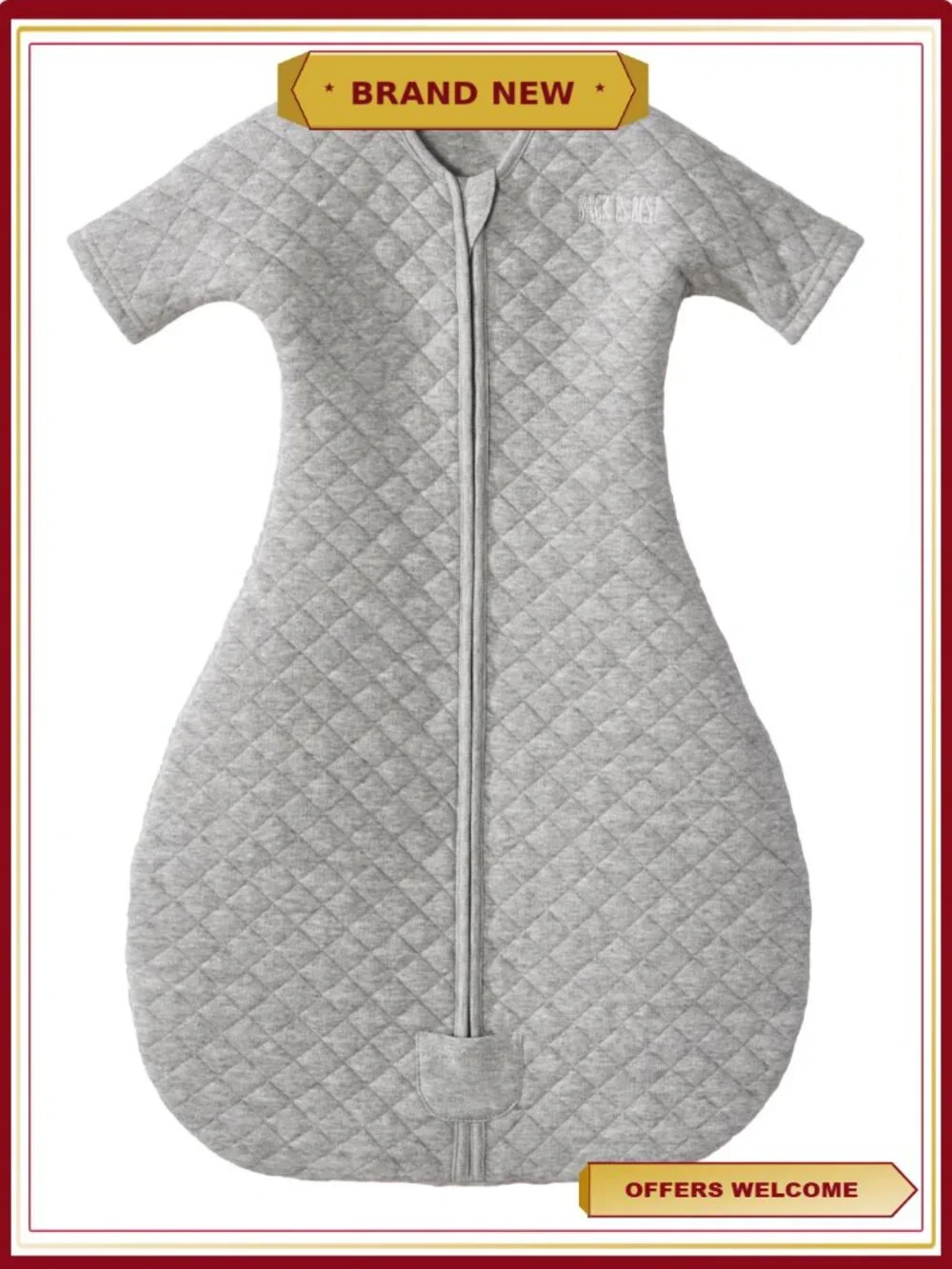 HALO Easy Transition SleepSack Wearable Blanket TOG 1.5 Cotton Baby 3-6 Months